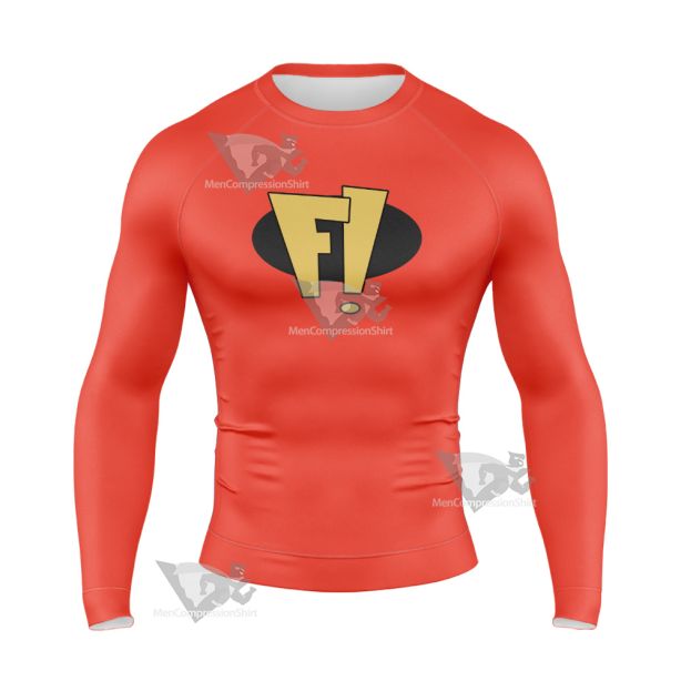 Freakazoid Red Cosplay Long Sleeve Compression Shirt