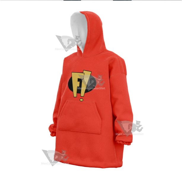 Freakazoid Red Cosplay Snug Oversized Blanket Hoodie