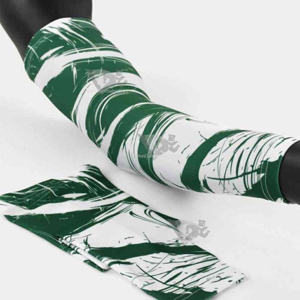 Fury Green and White Arm Sleeve