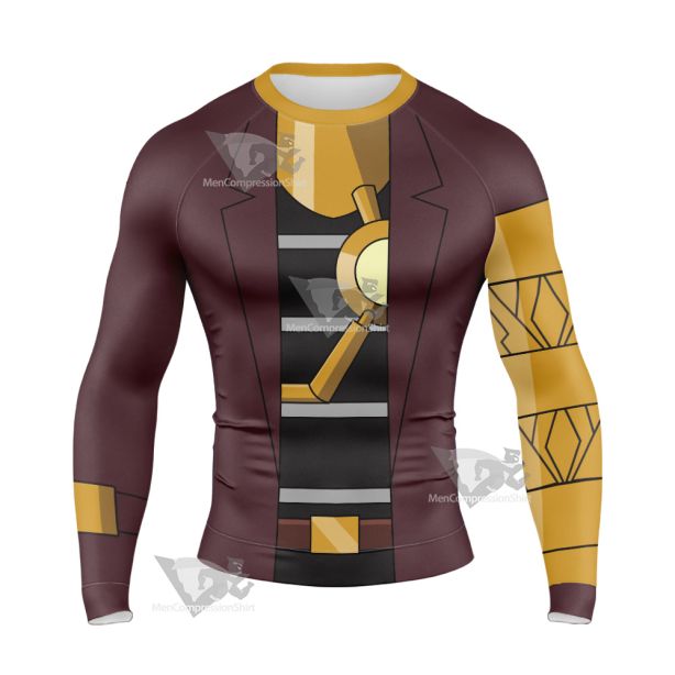 Generator Rex Van Kleiss Gold Cosplay Long Sleeve Compression Shirt