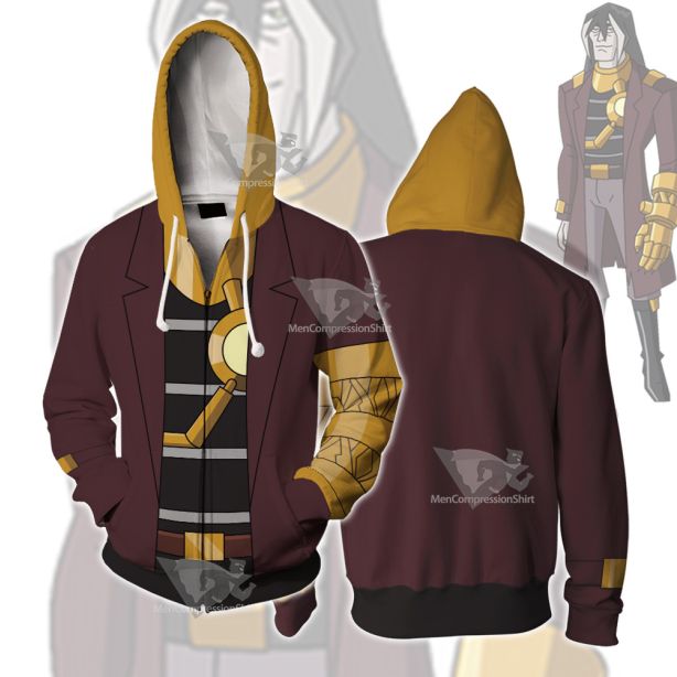 Generator Rex Van Kleiss Gold Cosplay Zip Up Hoodie