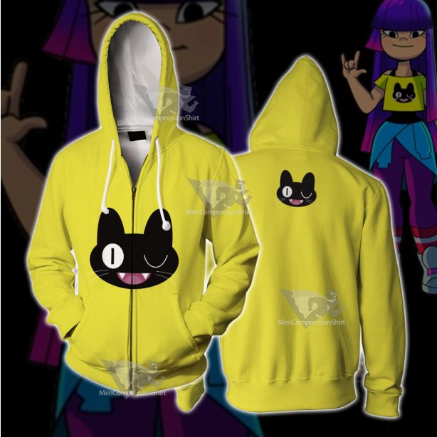 Glitch Techs Miko Kubota Cat Cosplay Zip Up Hoodie