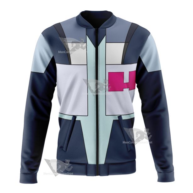 Glitch Techs Mitch Williams Blue Cosplay Bomber Jacket