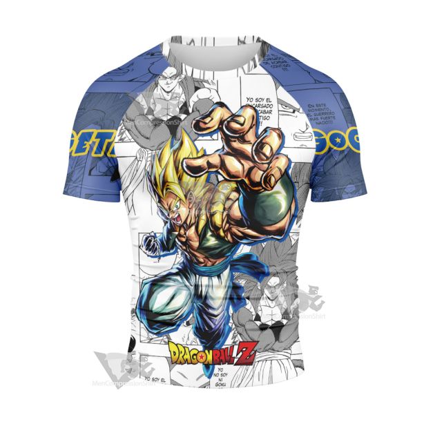 Gogeta Dragon Ball Short Sleeve Compression Shirt