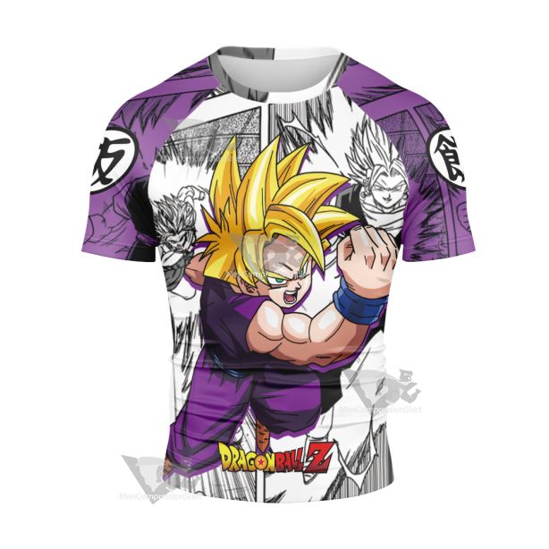 Gohan Super Saiyan Dragon Ball Short Sleeve Compression Shirt