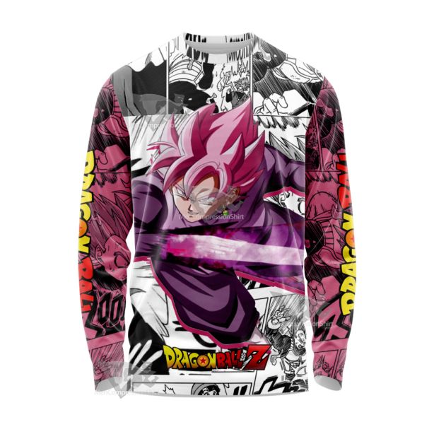 Goku Black Rose Dragon Ball Long Sleeve Shirt