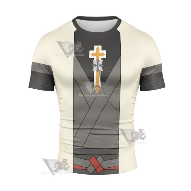 Guilty Gear Striv Asuka Short Sleeve Compression Shirt