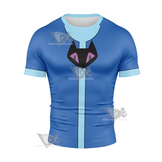 Gwen Tennyson In Omniverse Blue Cosplay Short Sleeve Compression Shirt