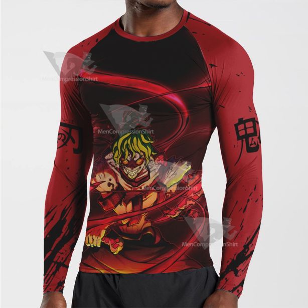 Gyutaro Demon Slayer Classic Long Sleeve Compression Shirt