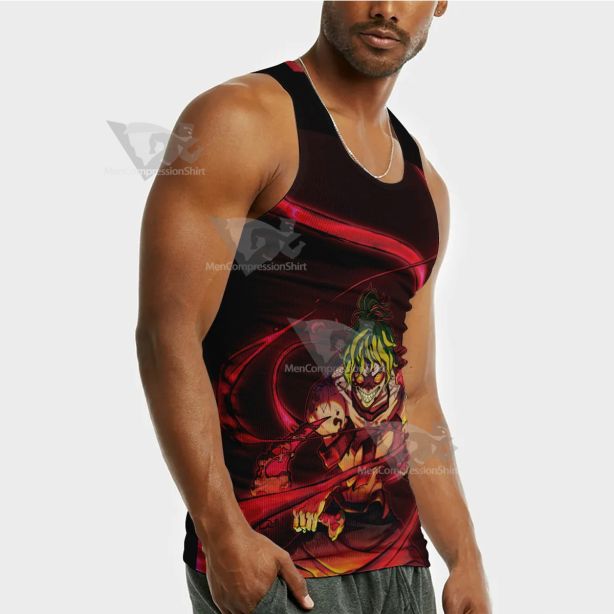 Gyutaro Demon Slayer Classic Sleeveless Compression Shirt