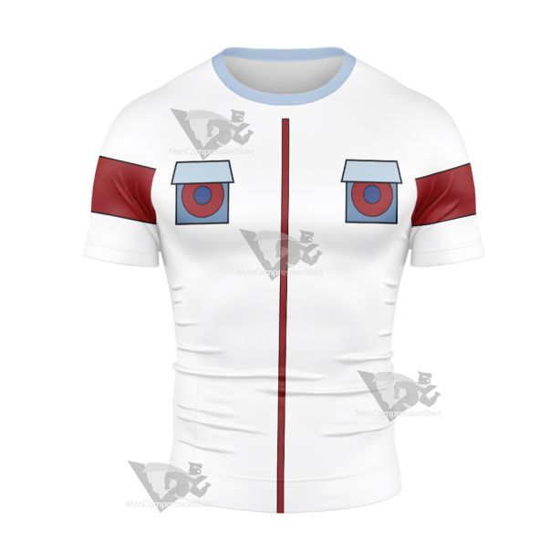 Happy Tree Friends Cuddles White Short Sleeve Compression Shirt