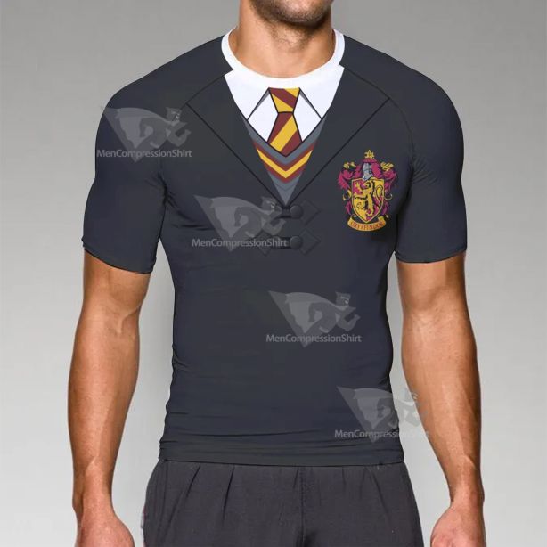 Harry Potter Gryffindor Hermione Short Sleeve Compression Shirt