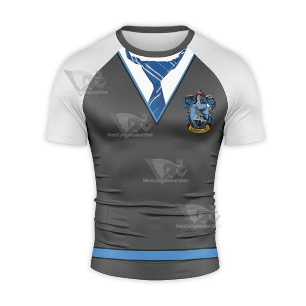 Harry Potter Ravenclaw Uniform Short Sleeve Compression Shirt