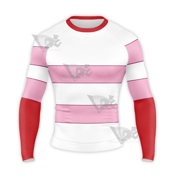 Hazbin Hotel Angel Dust Pink Long Sleeve Compression Shirt