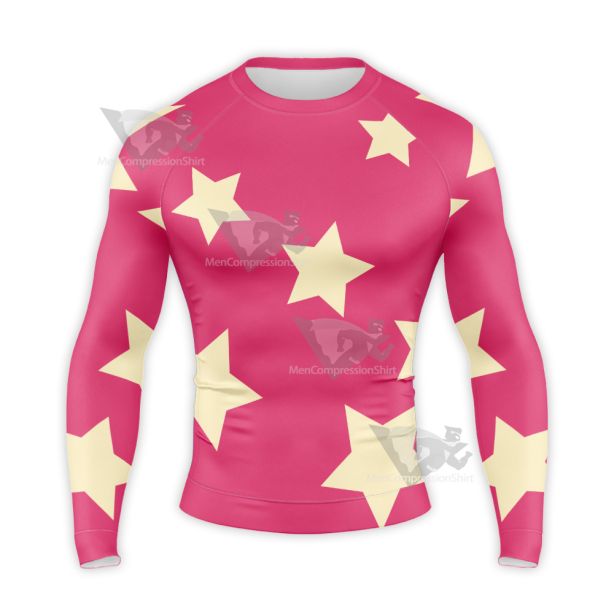 Hazbin Hotel Octavia Yellow Star Cosplay Long Sleeve Compression Shirt