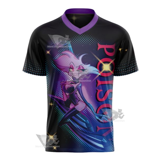 Hazbin Hotel Poison Football Jersey