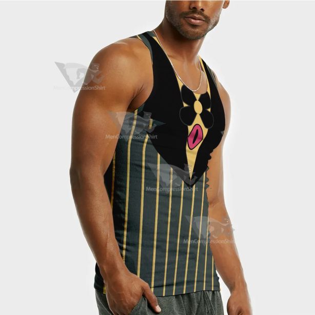 Hazbin Hotel Sir Pentious Black Sleeveless Compression Shirt