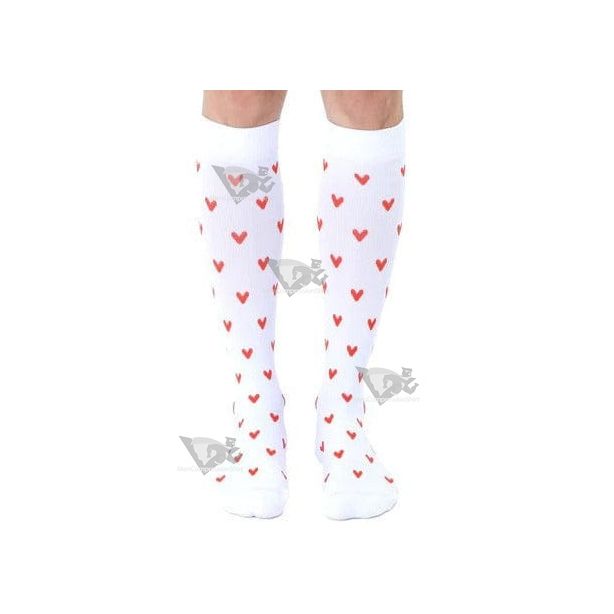 Hearts Unisex Compression Socks