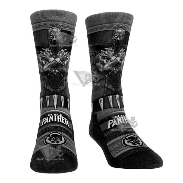 Hero Pose Black Panther Men Tight Socks