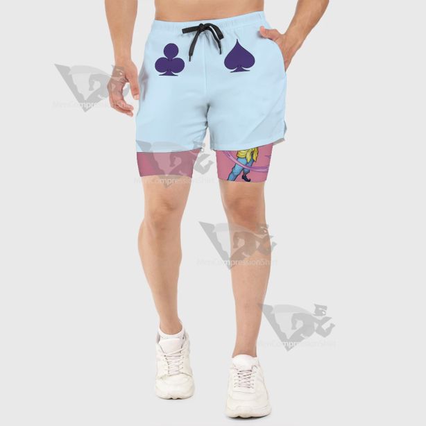 Hunter Morow Hisoka Blue Men Compression Gym Short