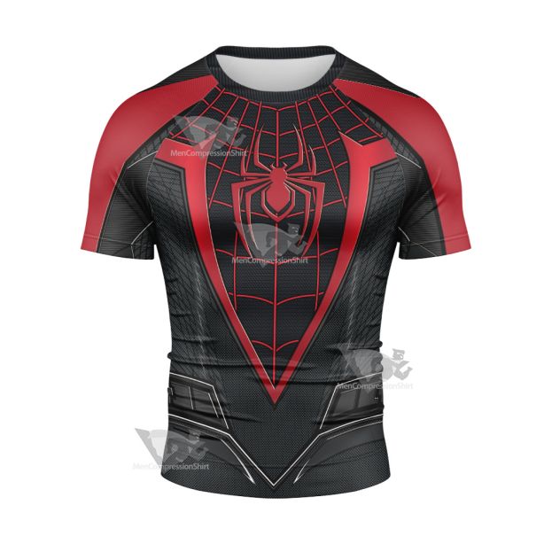 Insomniac Parker 2 Miles Morales Short Sleeve Compression Shirt