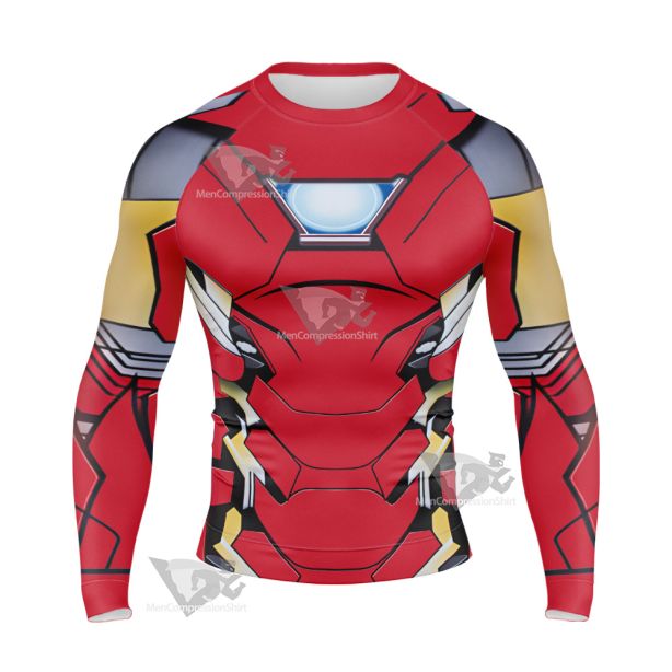 Iron Men Tony Stark Long Sleeve Compression Shirt