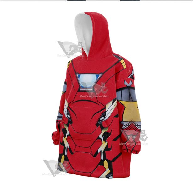 Iron Men Tony Stark Snug Oversized Blanket Hoodie