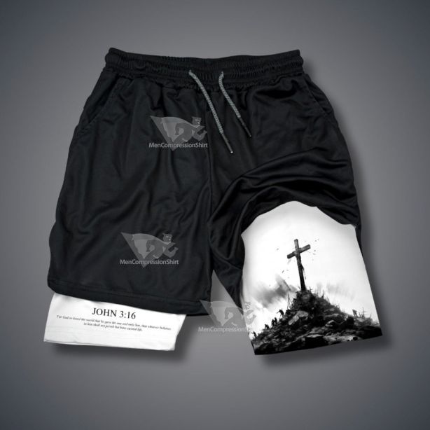 John 3 16 The Cross Performance Shorts