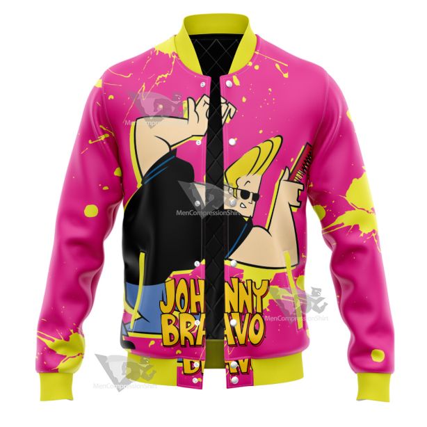 Johnny Bravo Pink Varsity Jacket