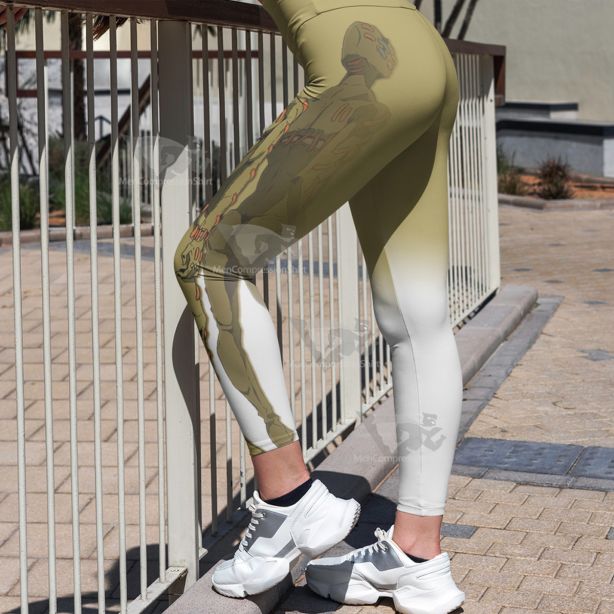 Jojo Bizarre Adventure Golden Wind Secco Green Women Leggings