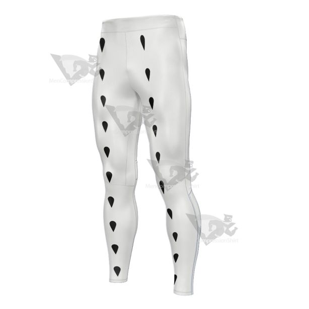 Jojos Bizarre Adventure Bruno Bucciarati White Mens Compression Legging