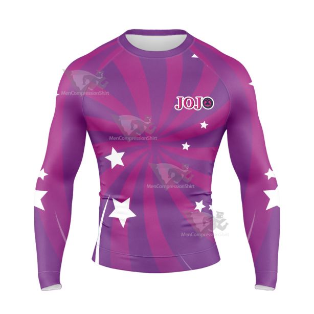 Jojos Bizarre Adventure Giorno Giovanna Long Sleeve Compression Shirt