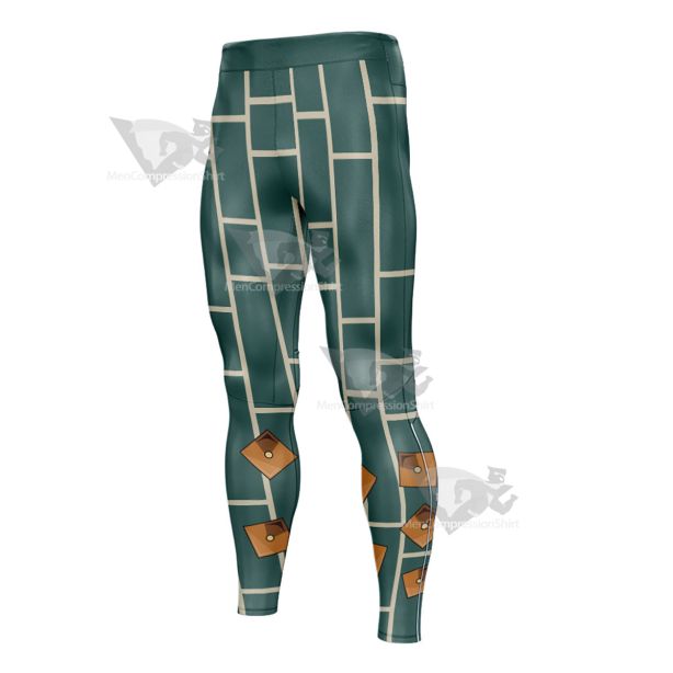 Jojos Bizarre Adventure Jolyne Cujoh Green Mens Compression Legging