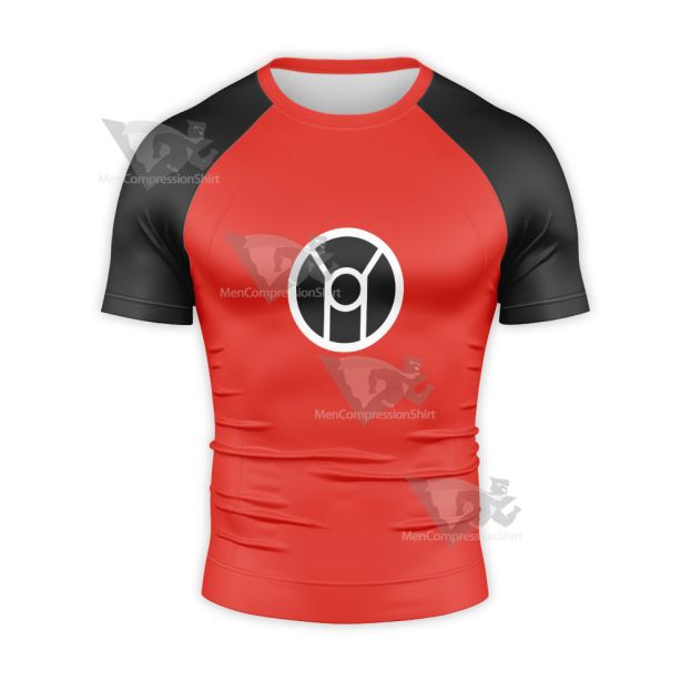 Justice League Action Dex Starr Red Cosplay Short Sleeve Compression Shirt