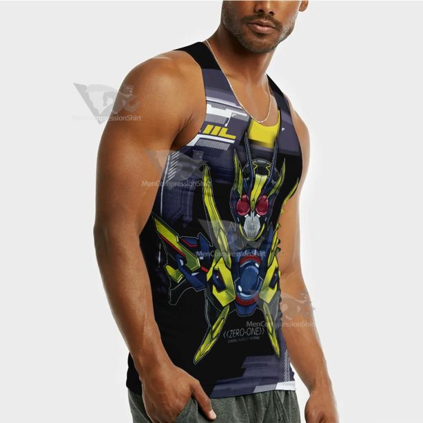 Kamen Rider Zero One Yellow Sleeveless Compression Shirt