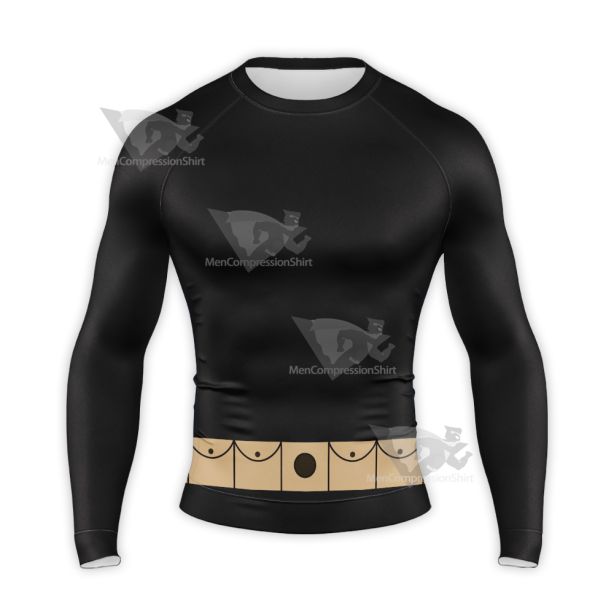 Kim Possible Ron Stoppable Brown Belt Cosplay Long Sleeve Compression Shirt