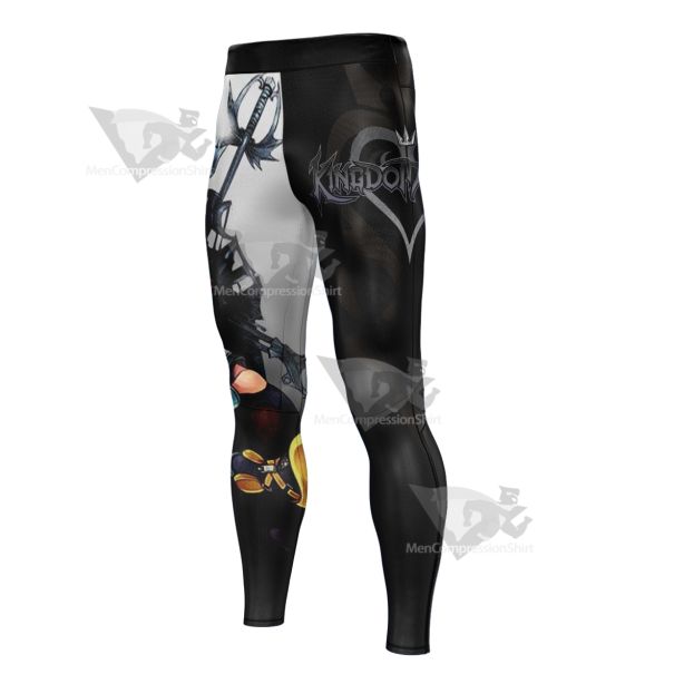 Kingdom Hearts 1 Sora Black Men Compression Legging