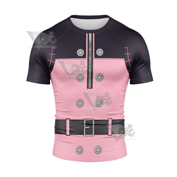 Kingdom Hearts Kairi Pink Cosplay Short Sleeve Compression Shirt