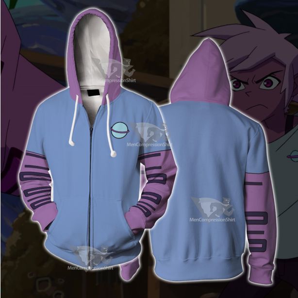 Kipo Oak Purple Cosplay Zip Up Hoodie