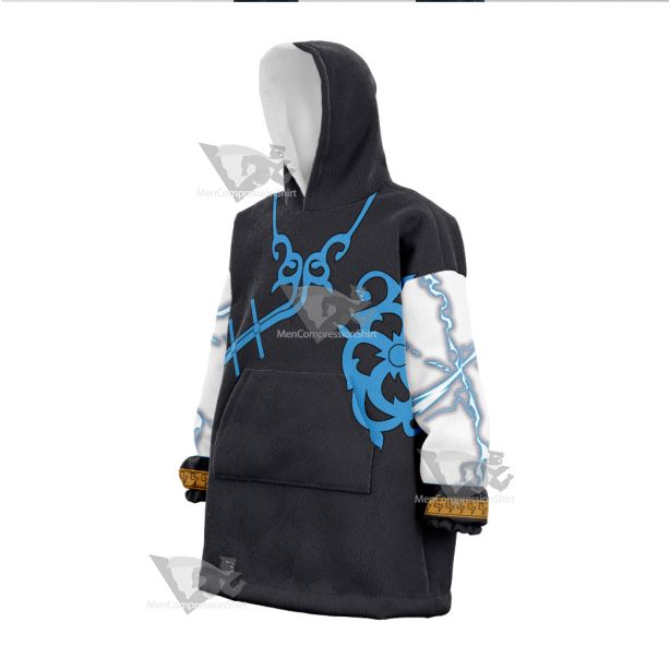 Kof The King Of Fighters Benimaru Nikaido Snug Oversized Blanket Hoodie