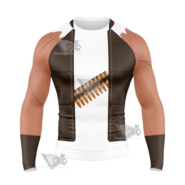 Kof The King Of Fighters Ralf Jones Long Sleeve Compression Shirt