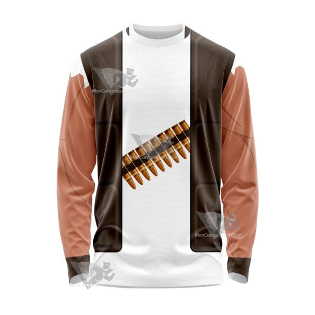 Kof The King Of Fighters Ralf Jones Long Sleeve Shirt