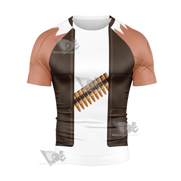 Kof The King Of Fighters Ralf Jones Short Sleeve Compression Shirt