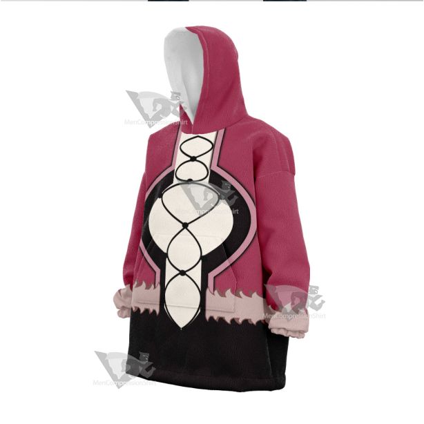 Kof The King Of Fighters Shermie Snug Oversized Blanket Hoodie