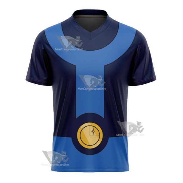 Legion Of Super Heroes Bouncing Boy Blue Cosplay Football Jersey