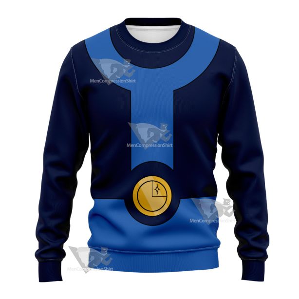 Legion Of Super Heroes Bouncing Boy Blue Cosplay Sweatshirt