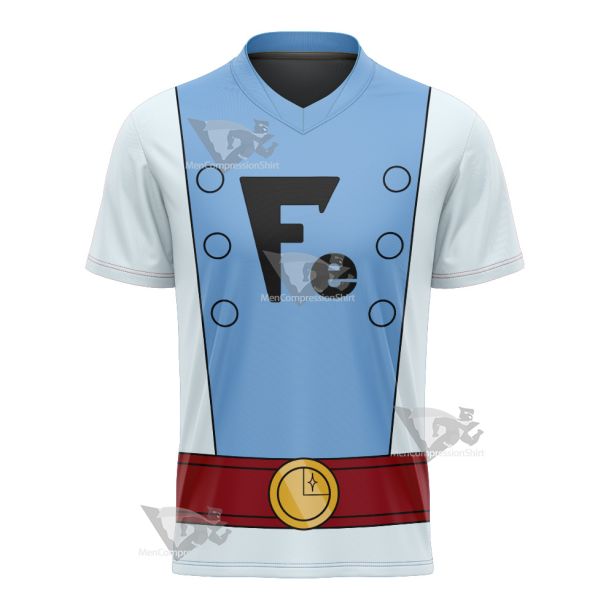 Legion Of Super Heroes Ferro Lad Blue Cosplay Football Jersey