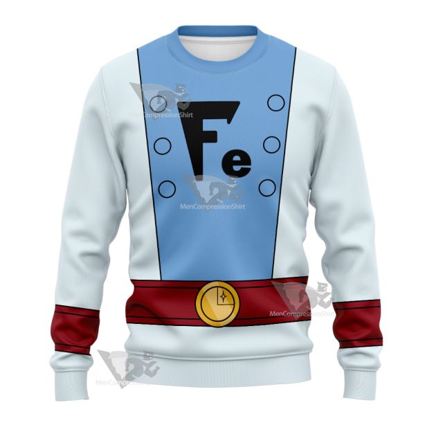 Legion Of Super Heroes Ferro Lad Blue Cosplay Sweatshirt