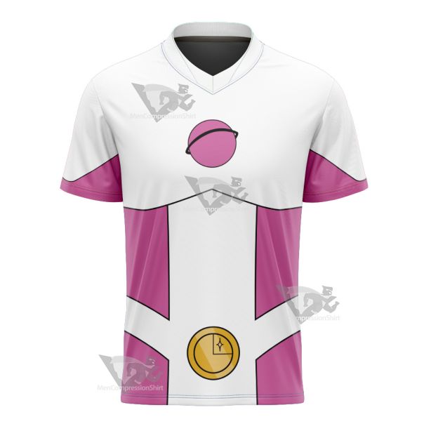 Legion Of Super Heroes Saturn Girl Pink Cosplay Football Jersey