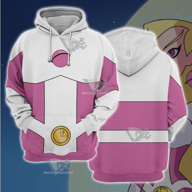 Legion Of Super Heroes Saturn Girl Pink Cosplay Hoodie